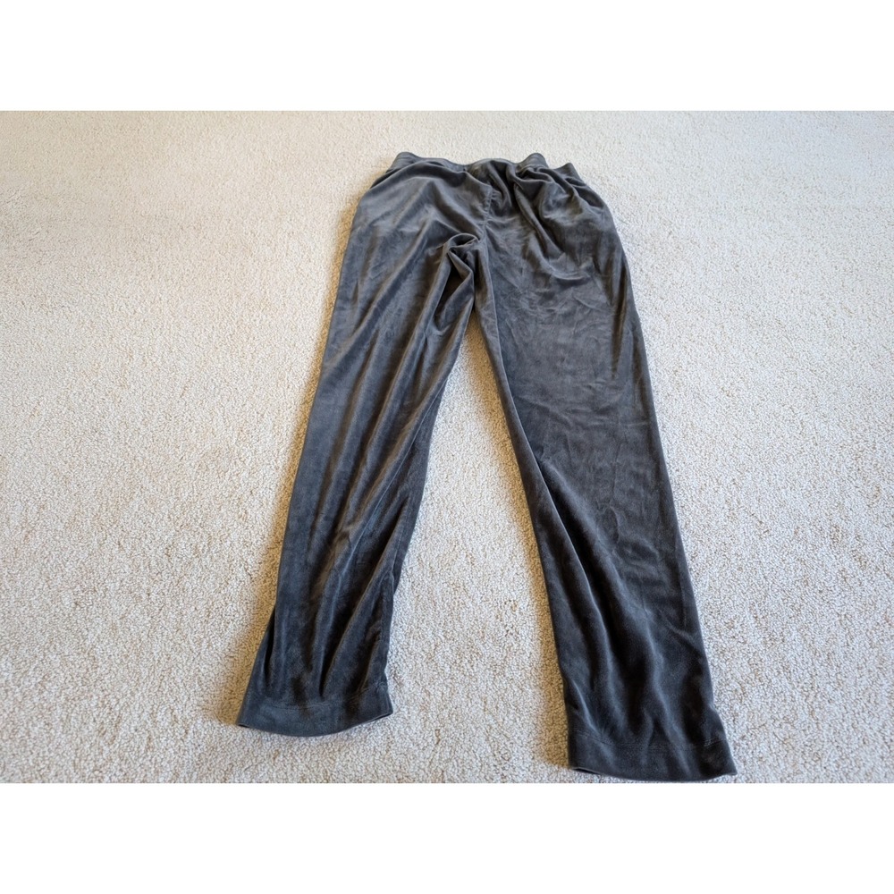 Cable & Gauge Women Gray Velour Track Pants Joggers Medium - Picture 9 of 10